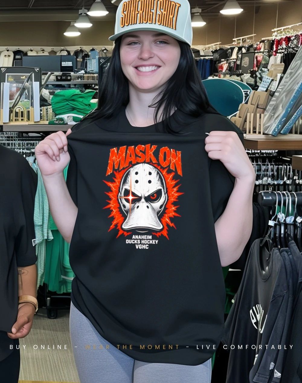 Anaheim Ducks Mask On big head shirt