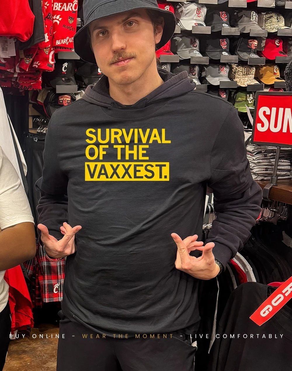 Iowa City Darwin Day Survival of the Vaxxest Shirt