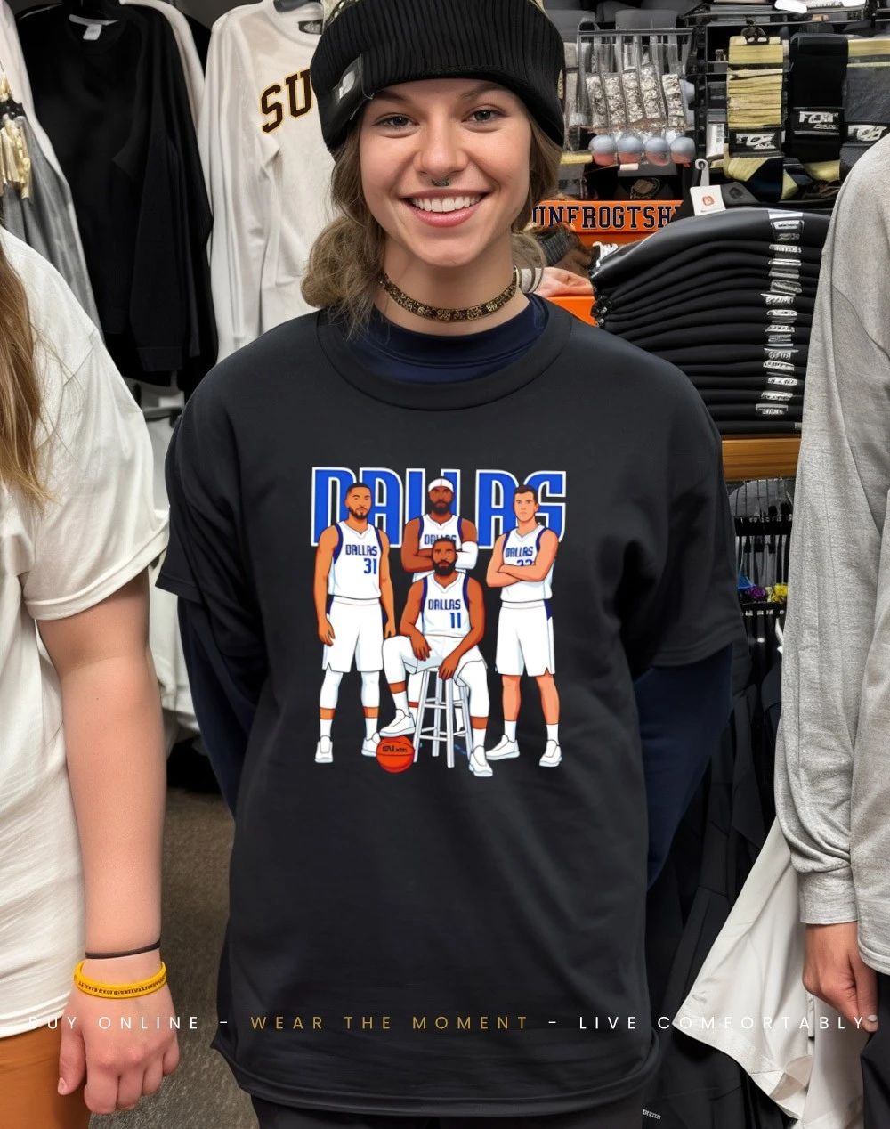 Dallas Mavericks Basketball Team player collage 2026 shirt