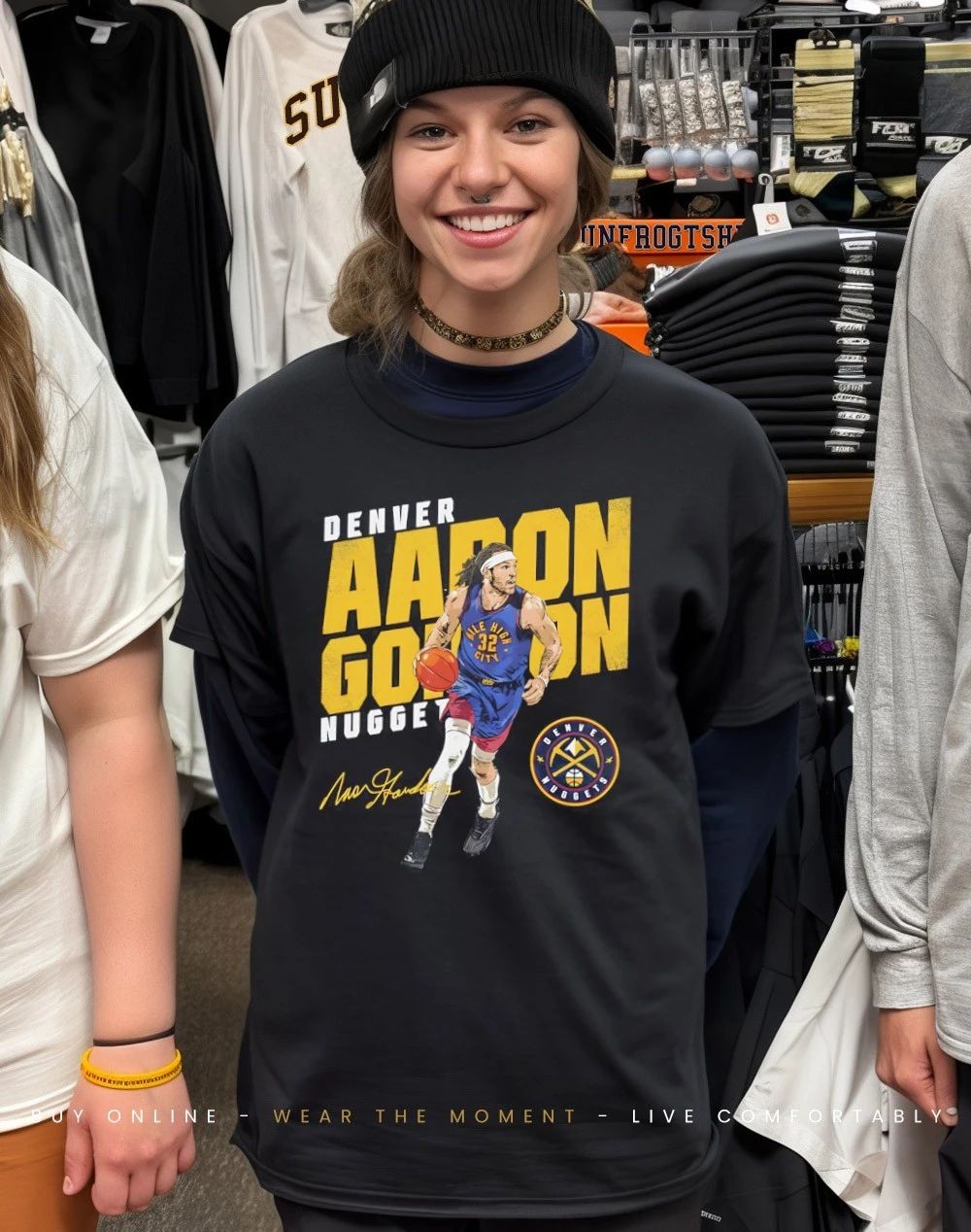 Aaron Gordon Denver Nuggets Slant 2026 signature shirt