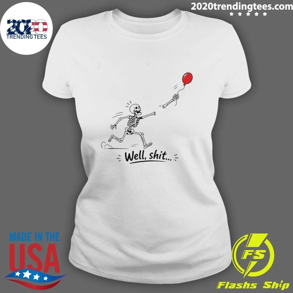 Skeleton Lost Balloon Dark Humor Halloween Shirt