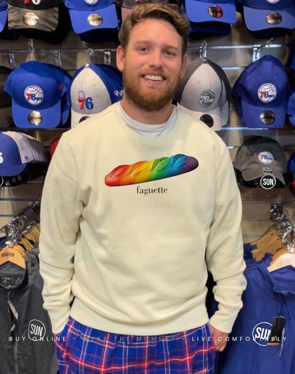 Faguette Bread rainbow LGBT shirt