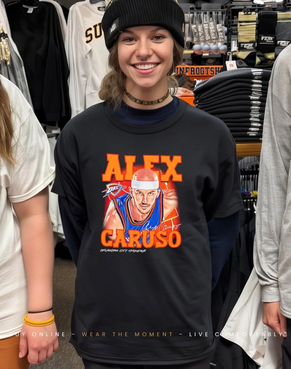 Alex Caruso Oklahoma City Thunder Airbrush shirt