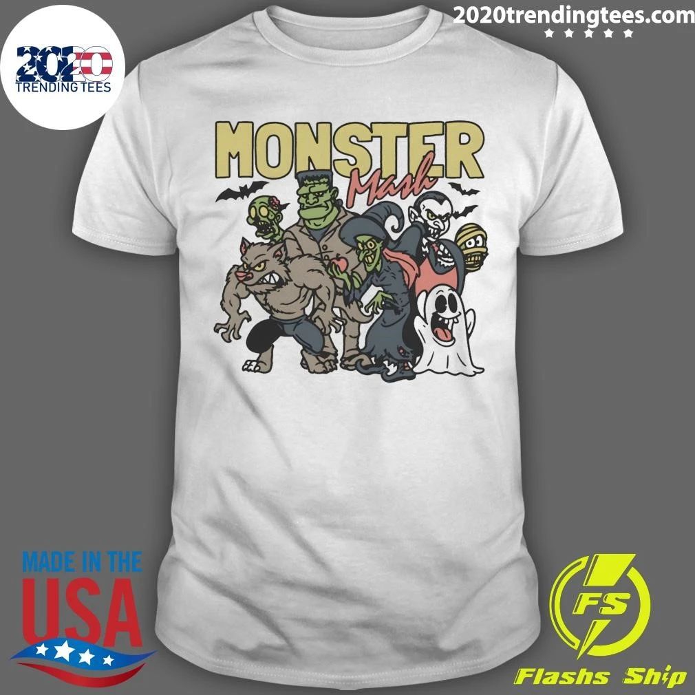 Monster Mash Squad Spooky Halloween Vintage Shirt