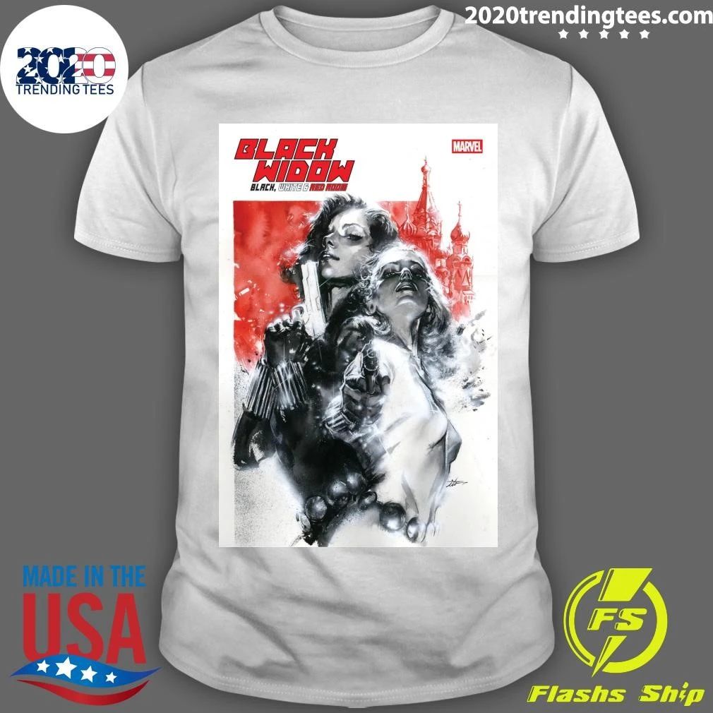Black Widow Black, White & Red Room Signature Shirt