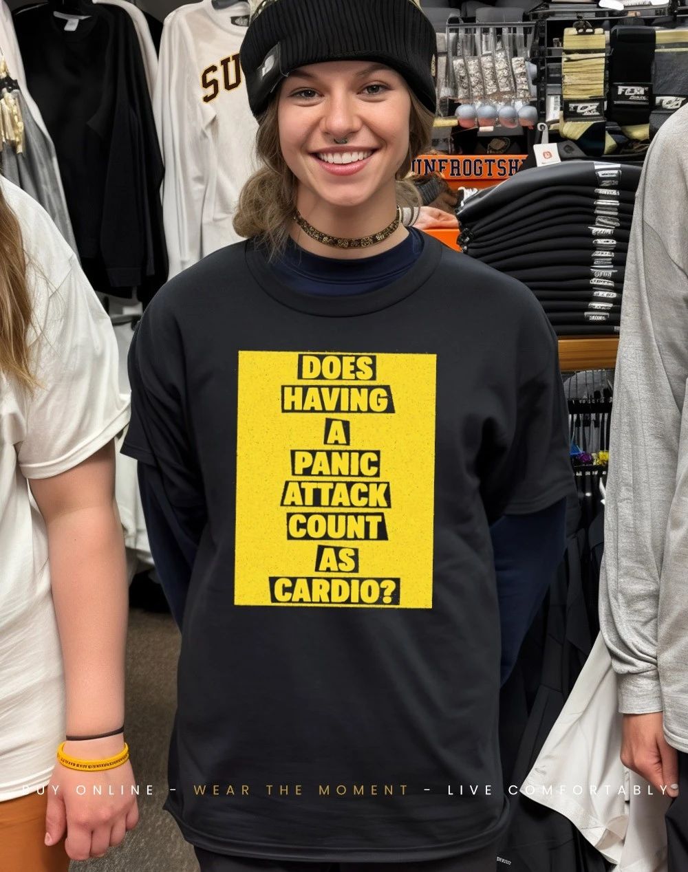 Does having a panic attack count as cardio shirt