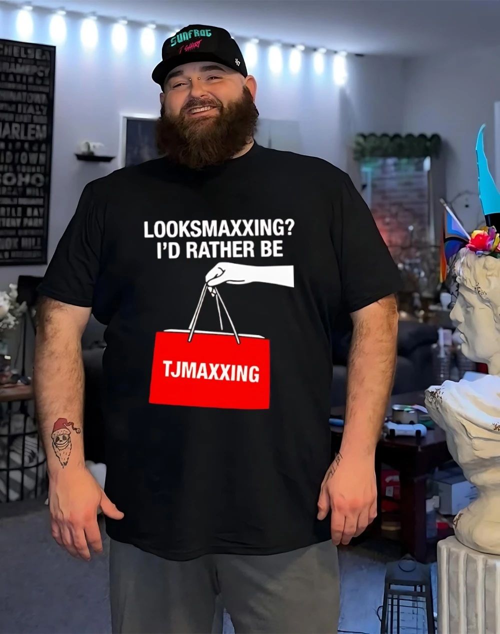 Looksmaxxing I’d Rather Be TJMaxxing Shirt