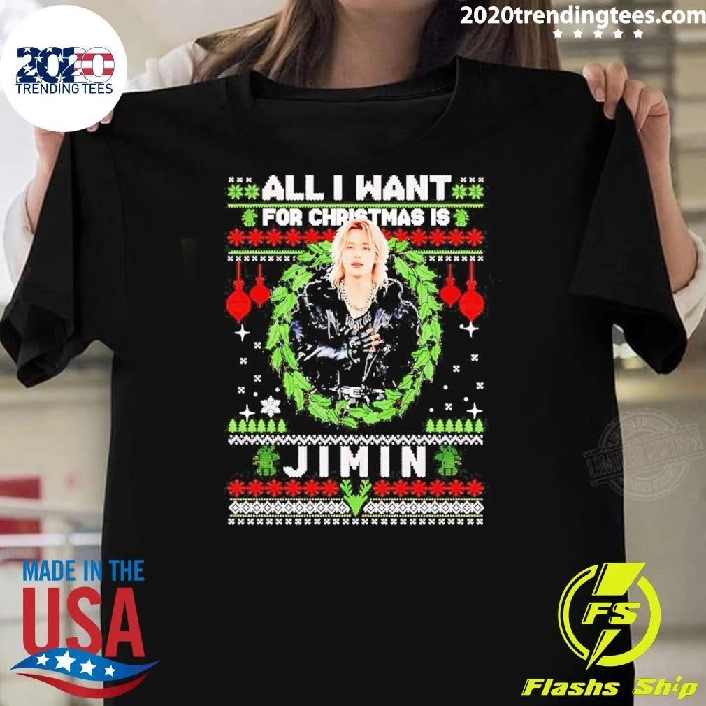 All I Want For Christmas Is Jimin Bts K-Pop Sweater Shirt