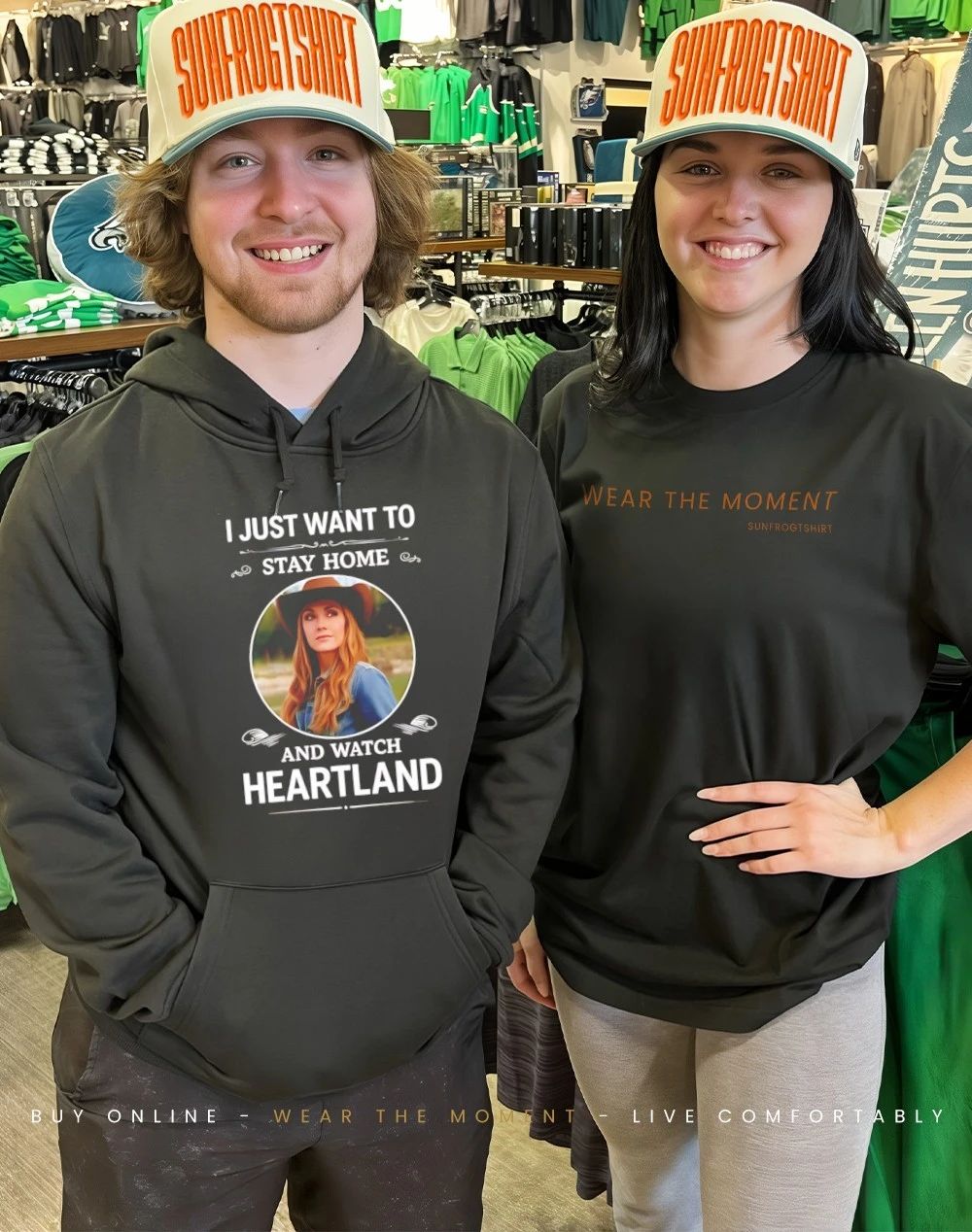 I just want to stay home and watch Heartland shirt