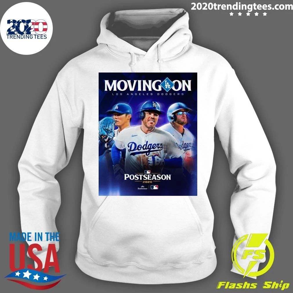 Moving Aon Los Angeles Dodgers Postseason 2026 Budweiser T-shirt