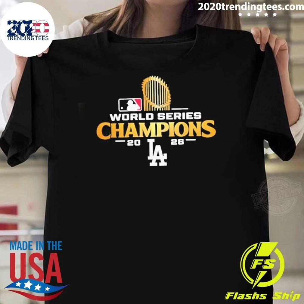 Los Angeles Dodgers World Series Champions Trophy 2026 Shirt