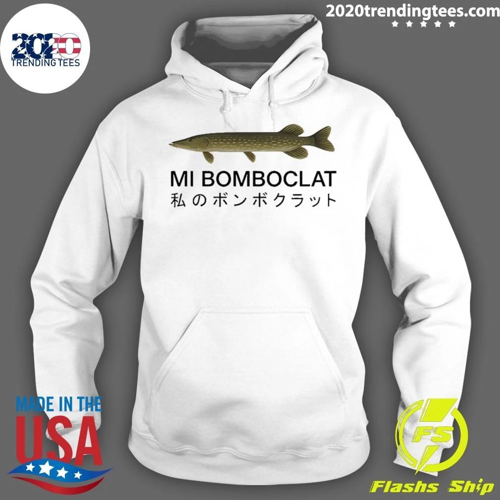 Mi Bomboclat Fish Meme Japanese Text Shirt