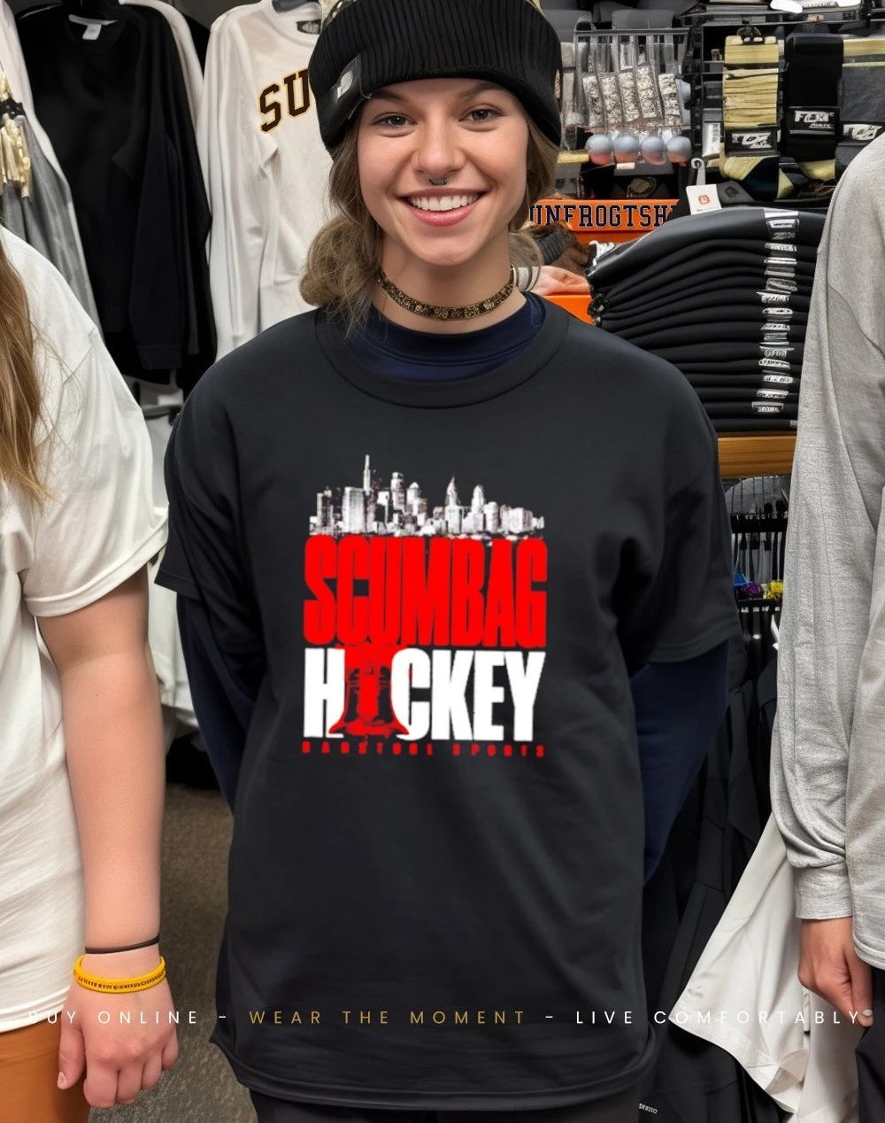 Philadelphia Flyers Scumbag Hockey city skyline shirt