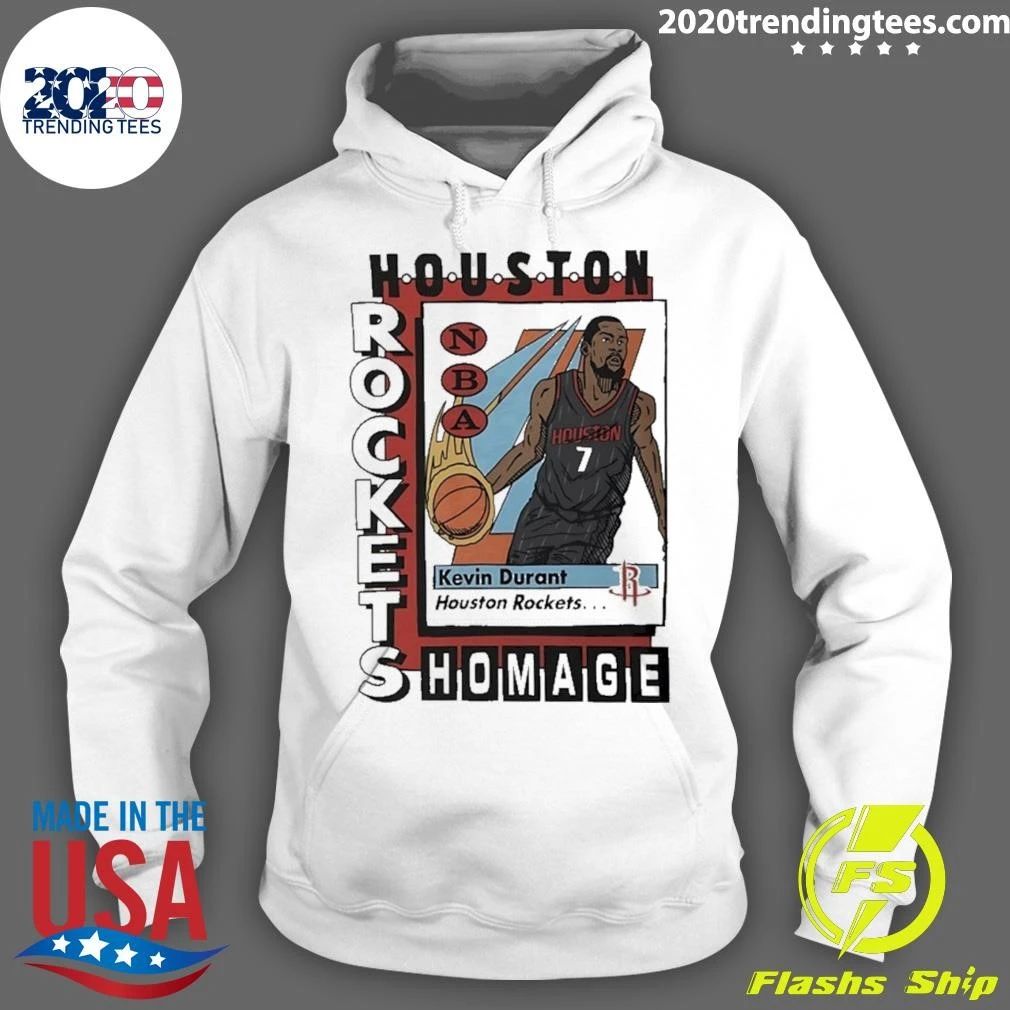 Houston Rockets Kevin Durant NBA Basketball Trading Card Shirt