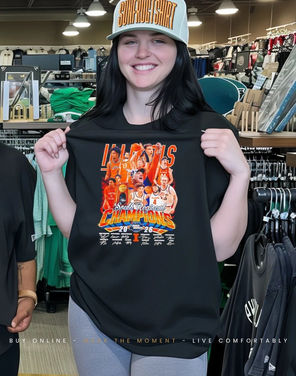 Illinois Fighting Illini’s 2026 South Regional Champions all team signature shirt