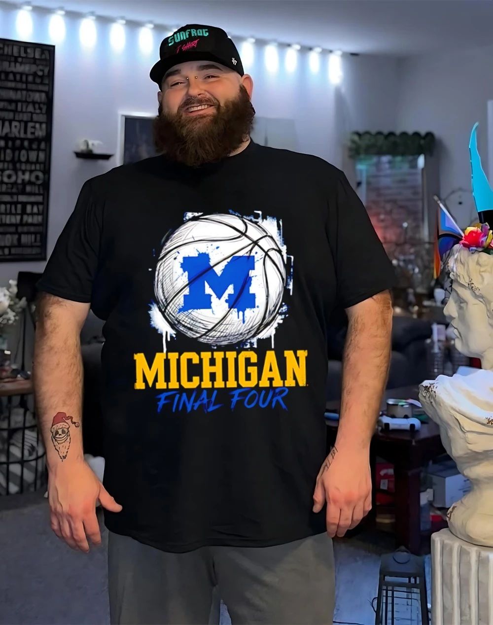 Michigan Wolverines 2026 Final Four March Madness paint shirt