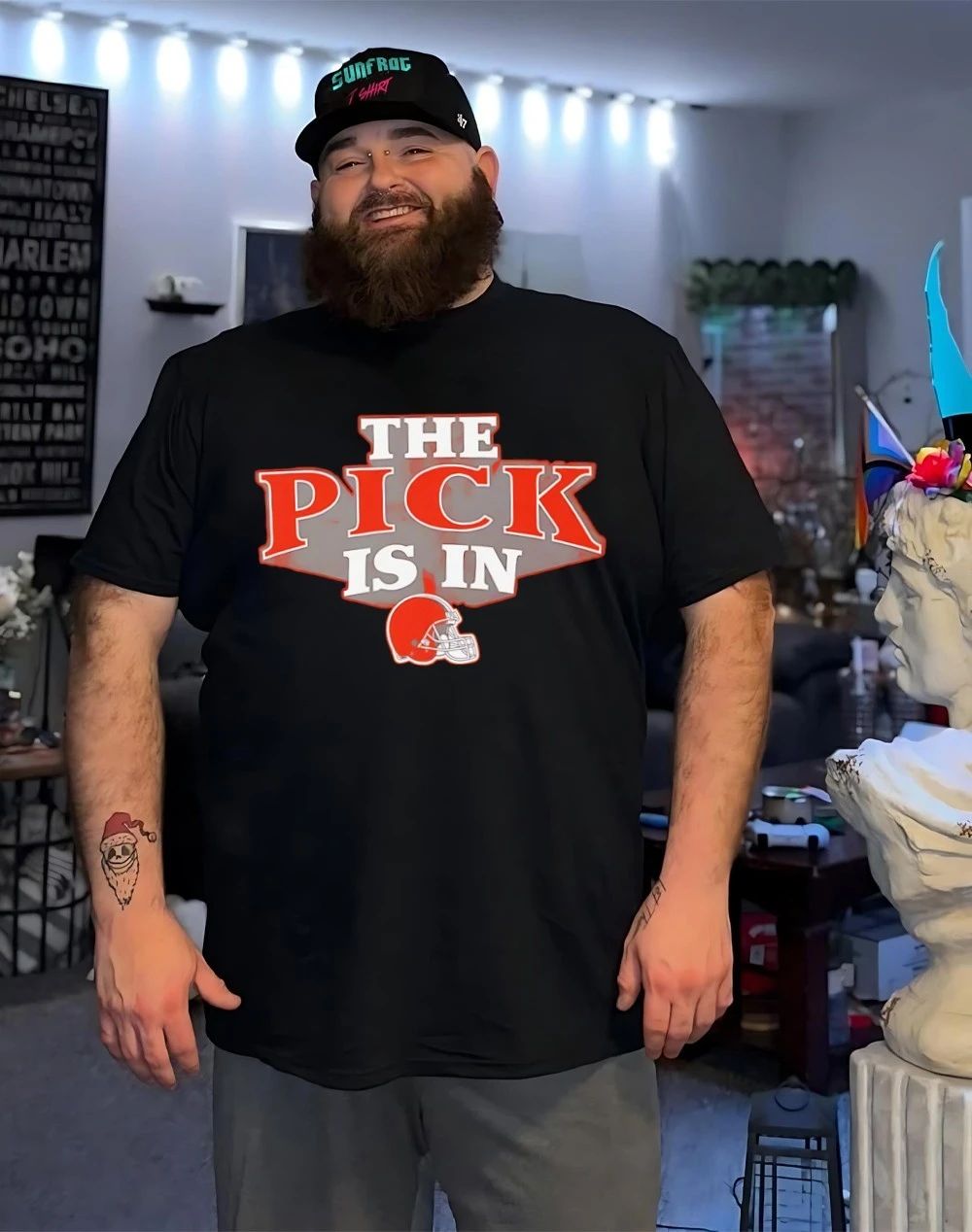 Cleveland Browns The Pick Is In logo shirt