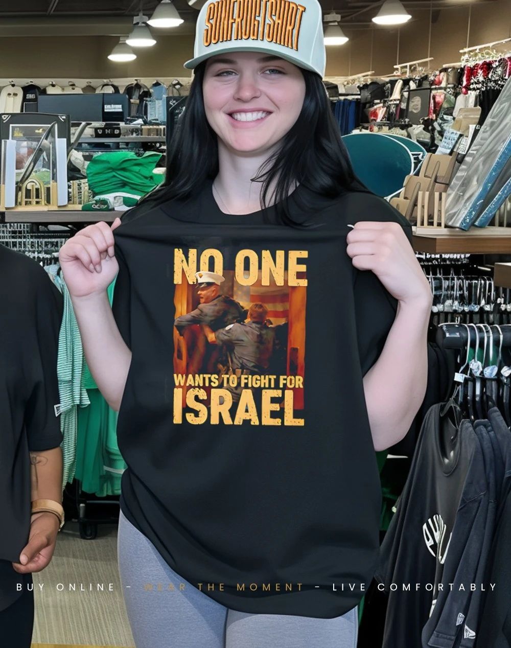 No One Wants To Fight For Israel cartoon shirt