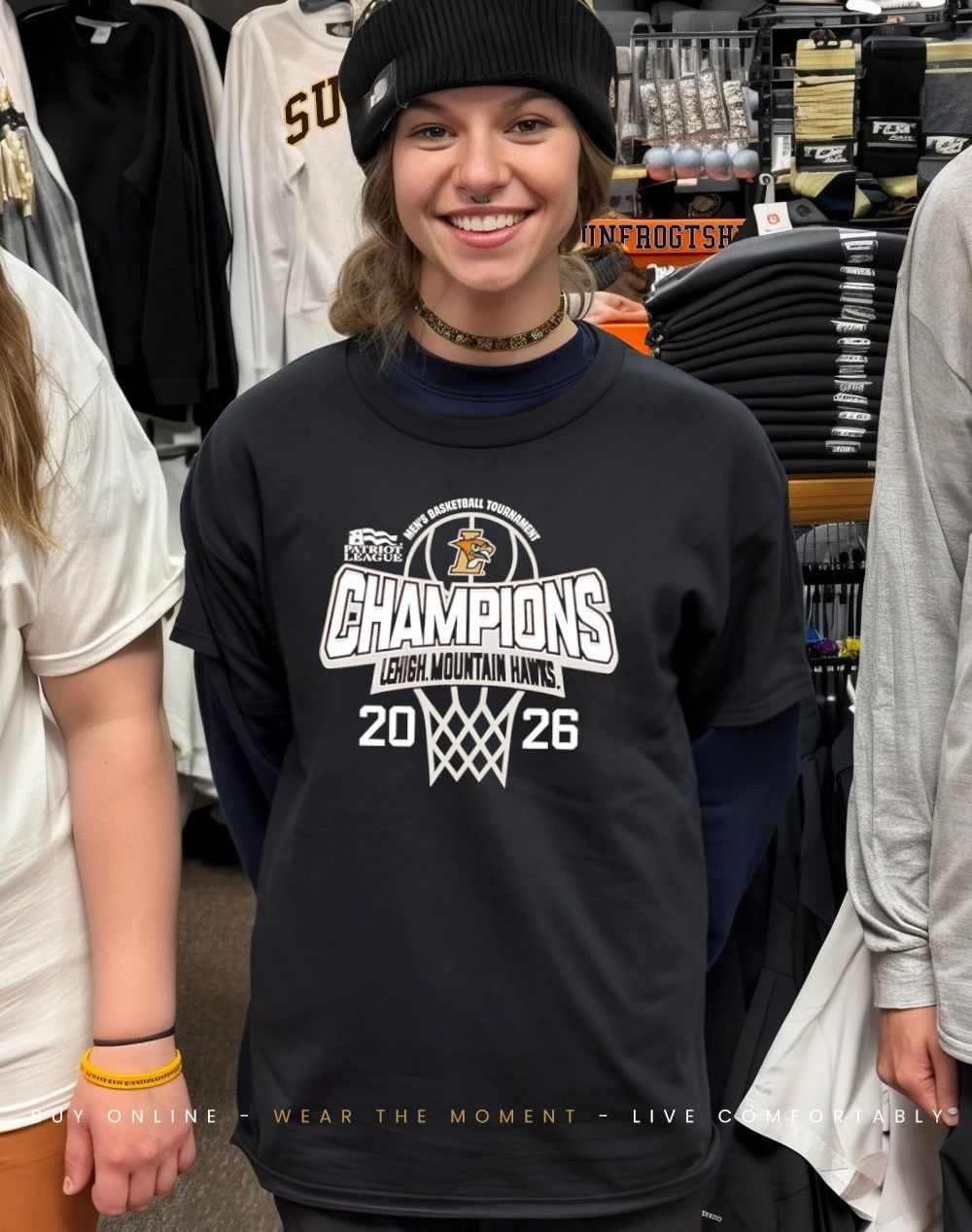 Lehigh University 2026 Patriot League Men’s Basketball Tournament Champions shirt