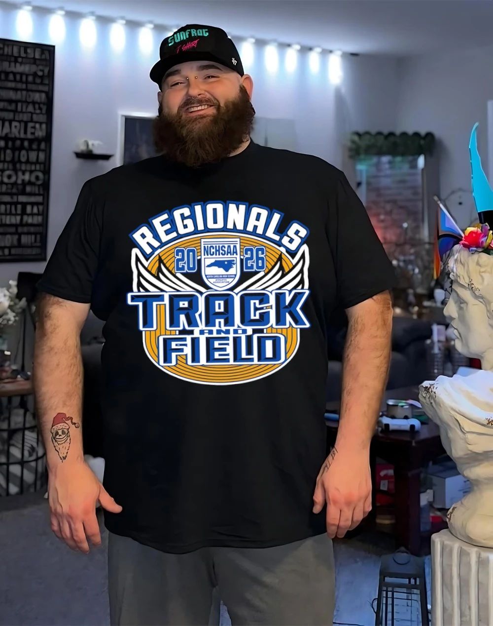 NCHSAA Track & Field Regionals 2026 logo shirt