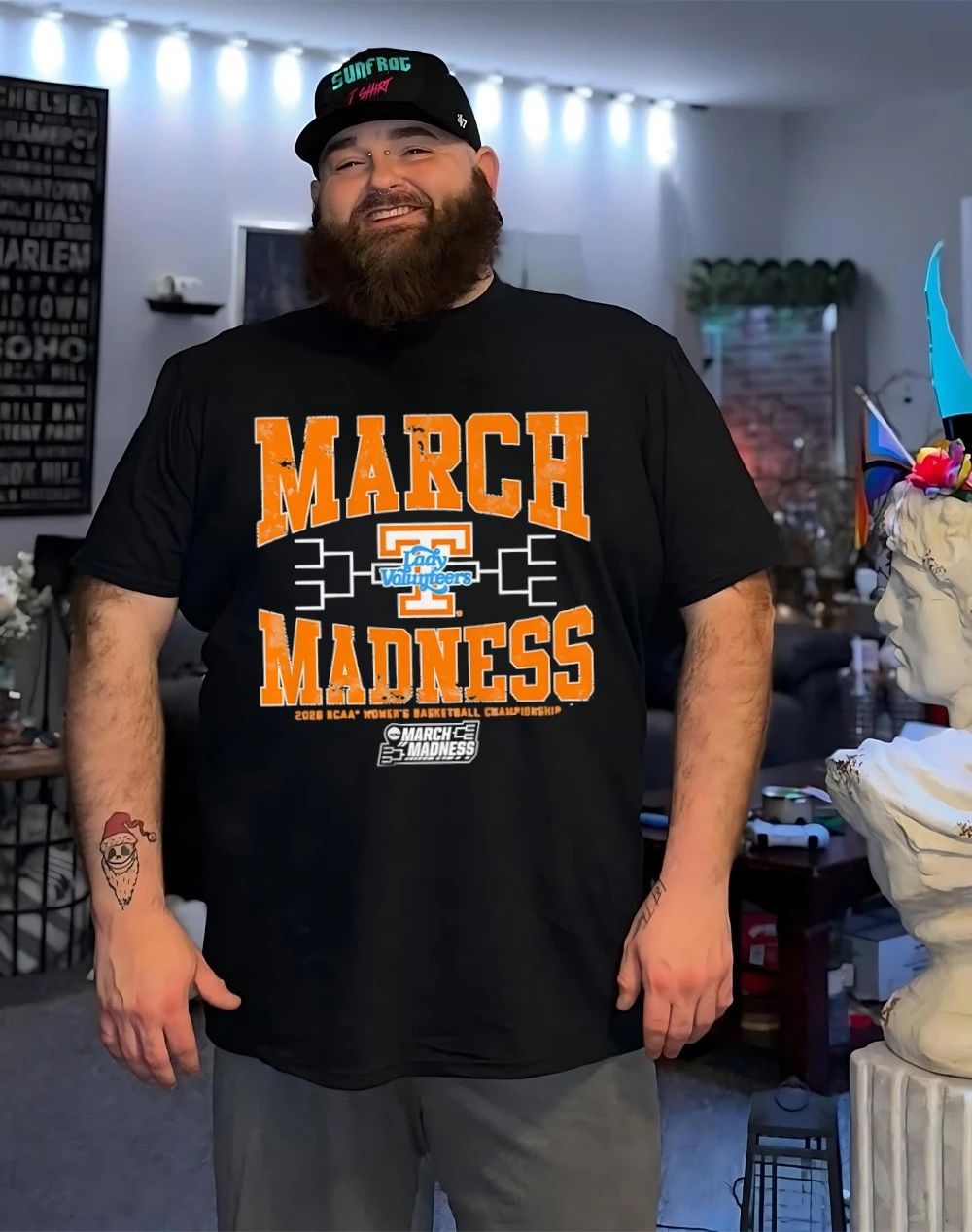 Tennessee Volunteers WBB 2026 March Madness logo shirt