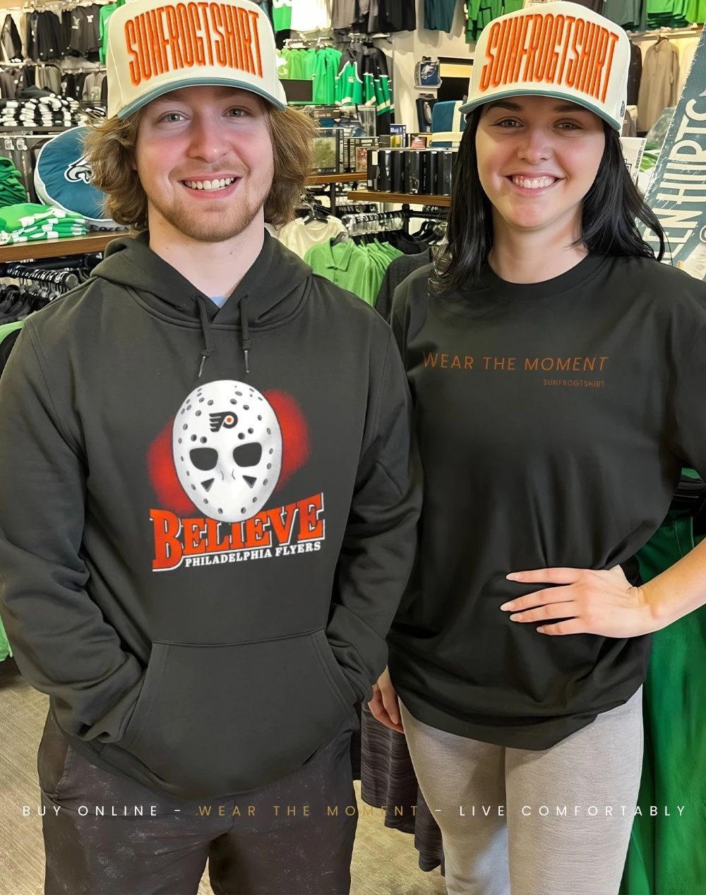 Philadelphia Flyers 2026 Believe Mask graphic shirt