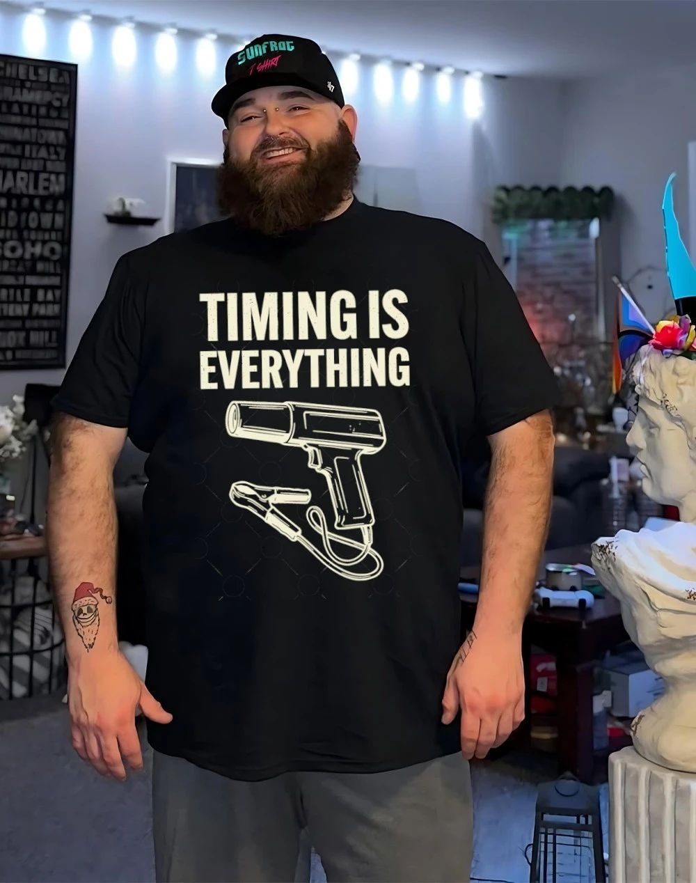 Timing is everything mechanic garage humor shirt