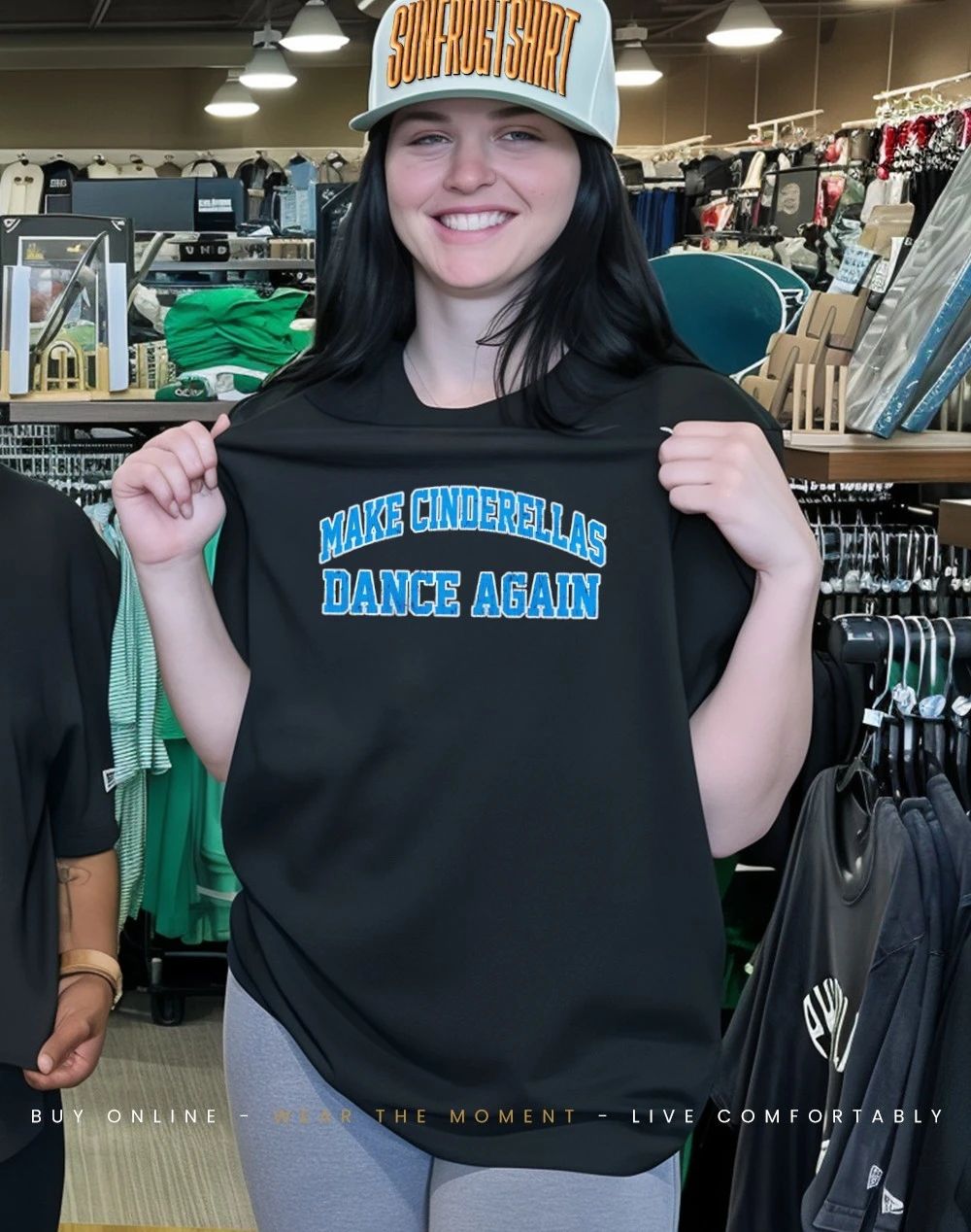 Make Cinderella Dance Again Blue Text shirt