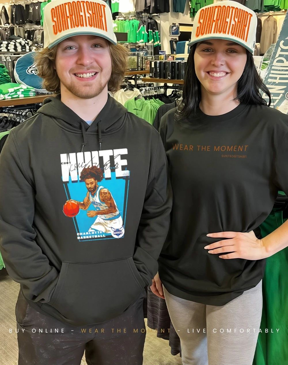 Coby White Charlotte Hornets Premiere graphic shirt