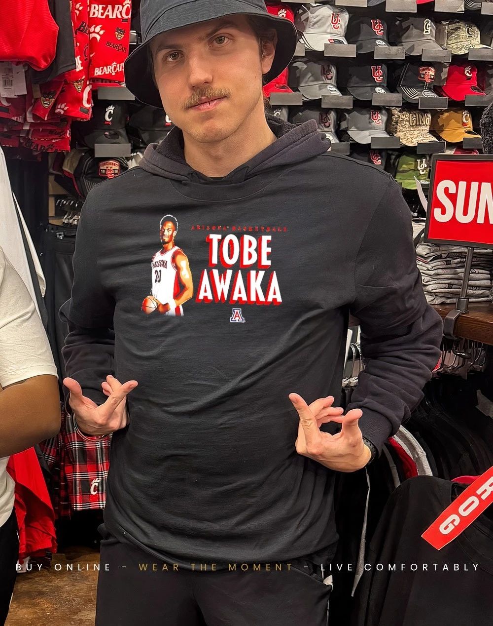 Tobe Awaka Arizona Wildcats March Madness 2026 shirt