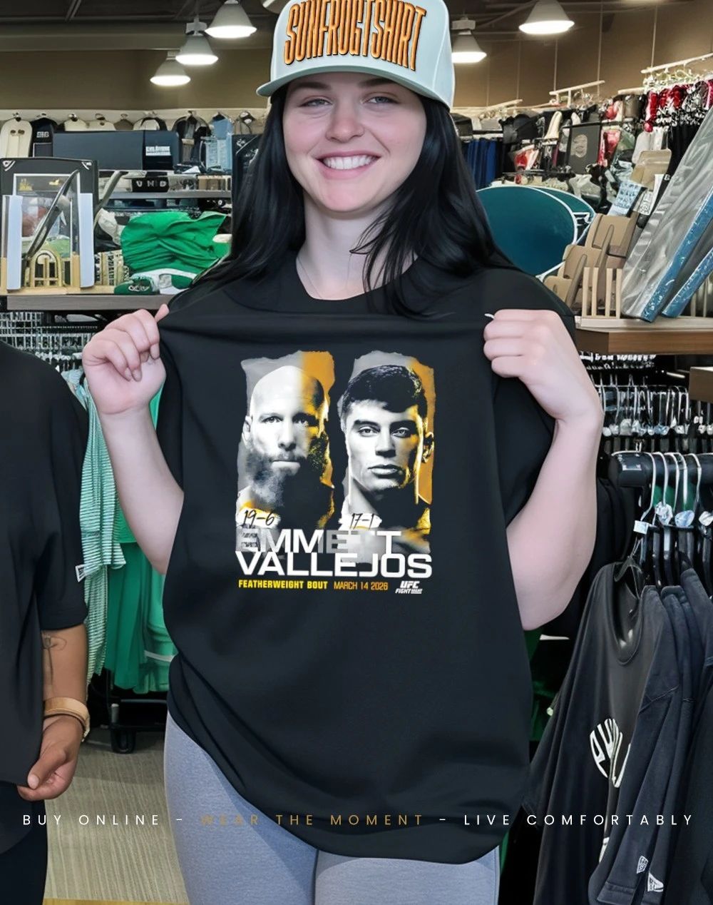 UFC Fight Night Emmett Vs Vallejos Match Up 2026 shirt