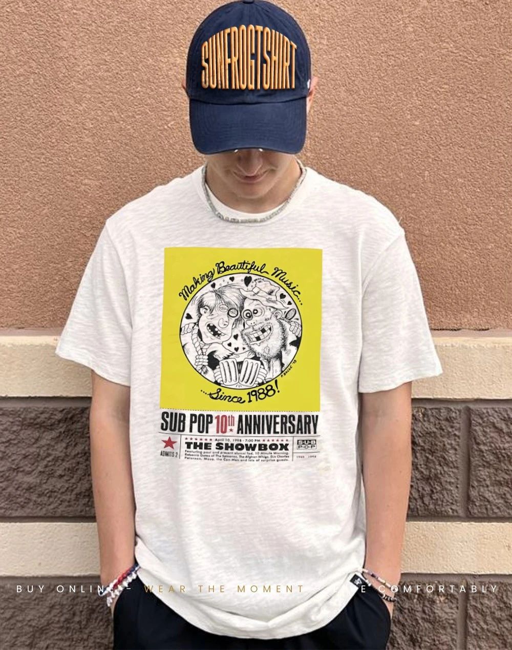 Sub Pop 10th Anniversary making beautiful music since 1998 shirt