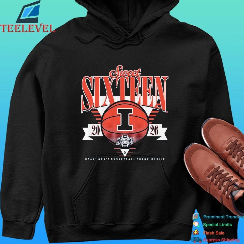 Illinois Fighting Illini Mbb 2026 Sweet Sixteen March Madness Ncaa Men’s Basketball Championship Shirt