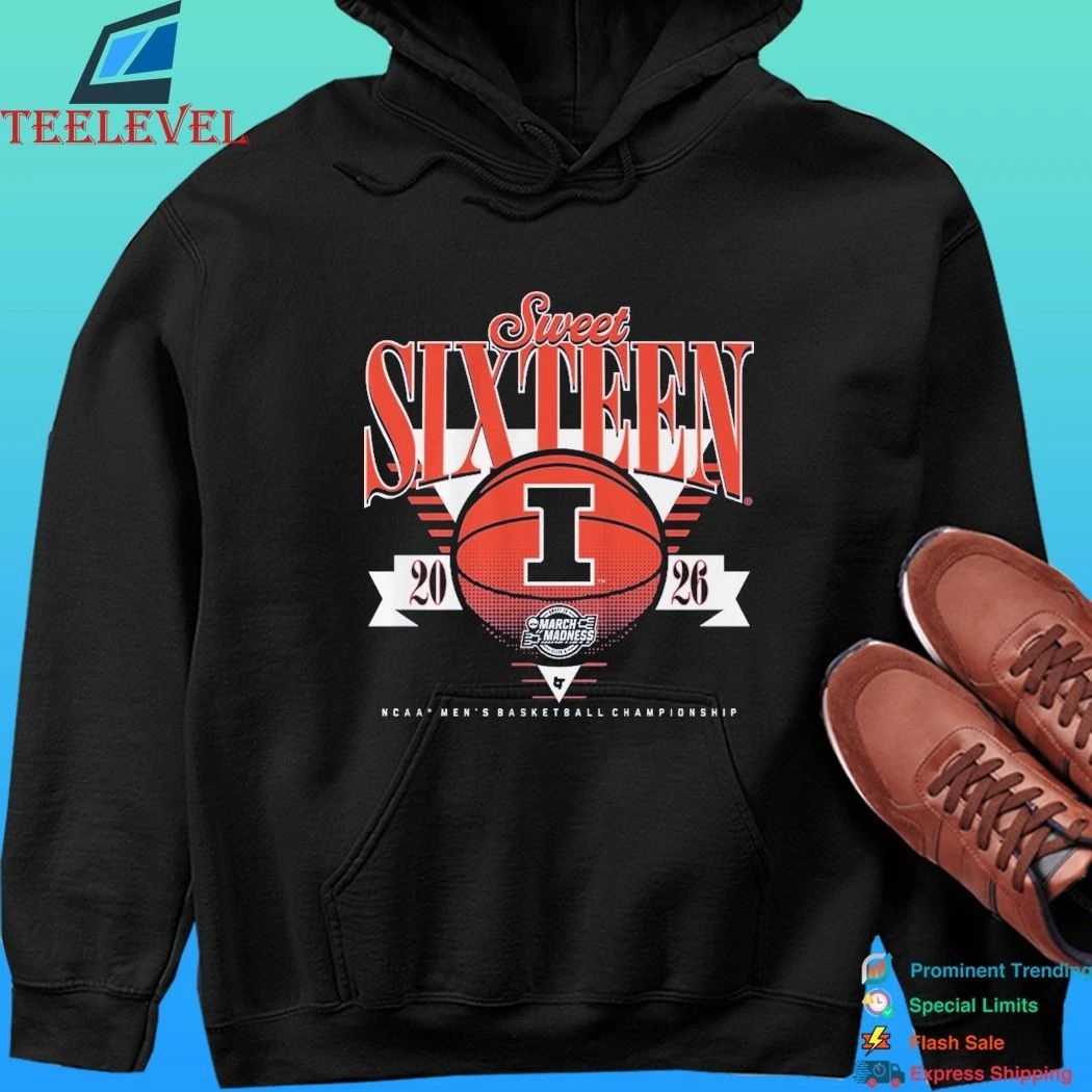 Illinois Fighting Illini Mbb 2026 Sweet Sixteen March Madness Ncaa Men’s Basketball Championship Shirt