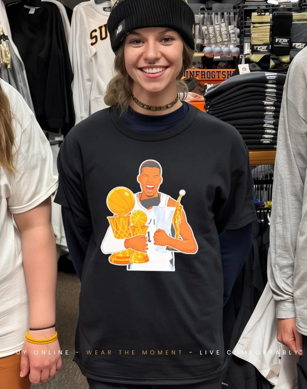 Victor Wembanyama Holding Trophy San Antonio Spurs Basketball Mvp Cartoon shirt