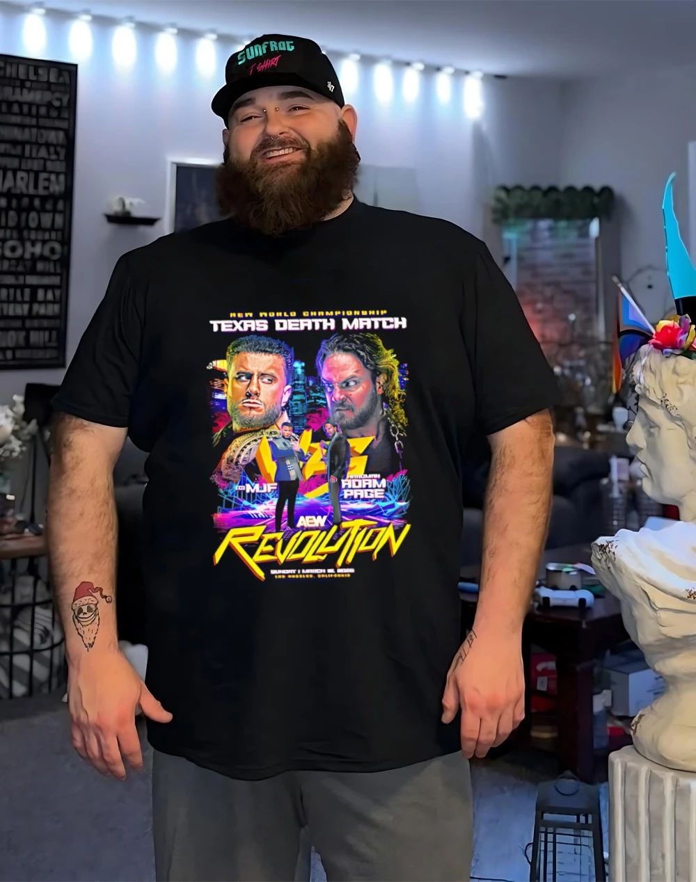 MJF vs Hangman Adam Page AEW Revolution 2026 Matchup shirt