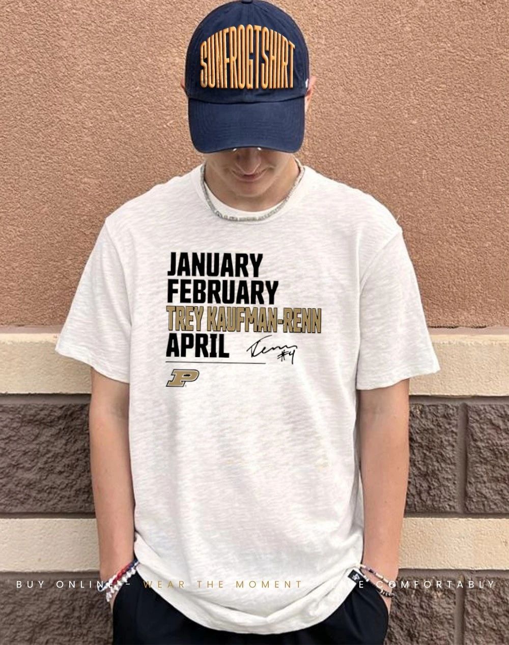 Purdue Boilermakers January February Trey Kaufman-Renn April March Madness shirt