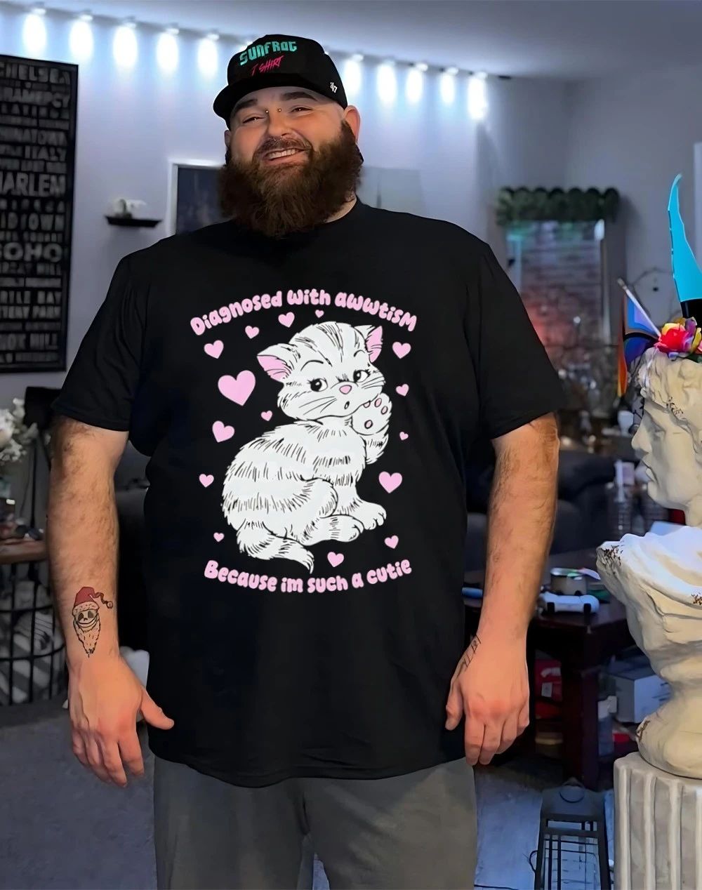 Diagnosed with awwtism because I’m such a cutie Cat shirt