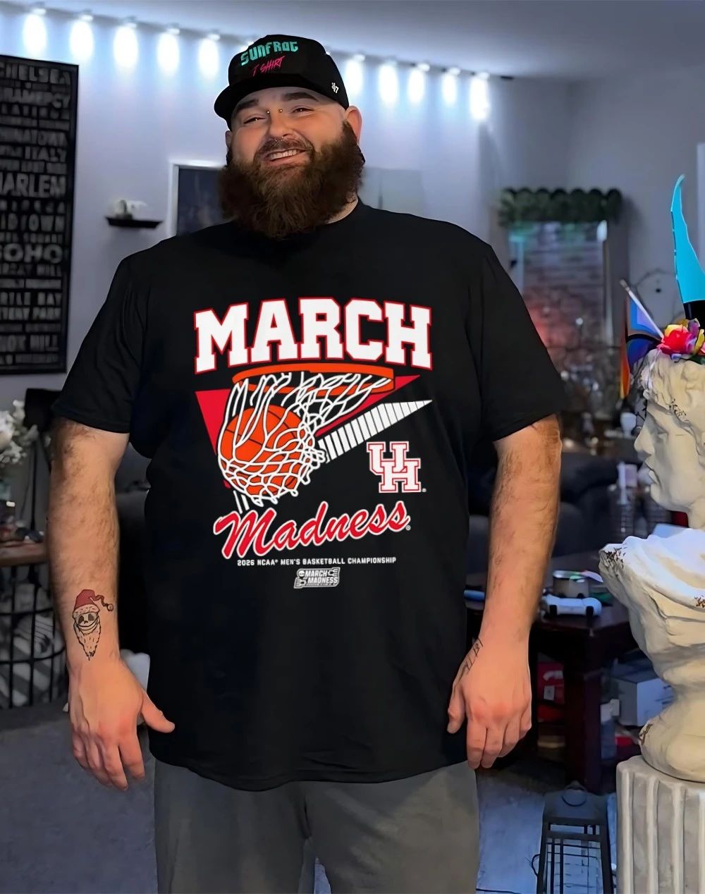 Houston Cougars MBB 2026 March Madness Retro Swish shirt