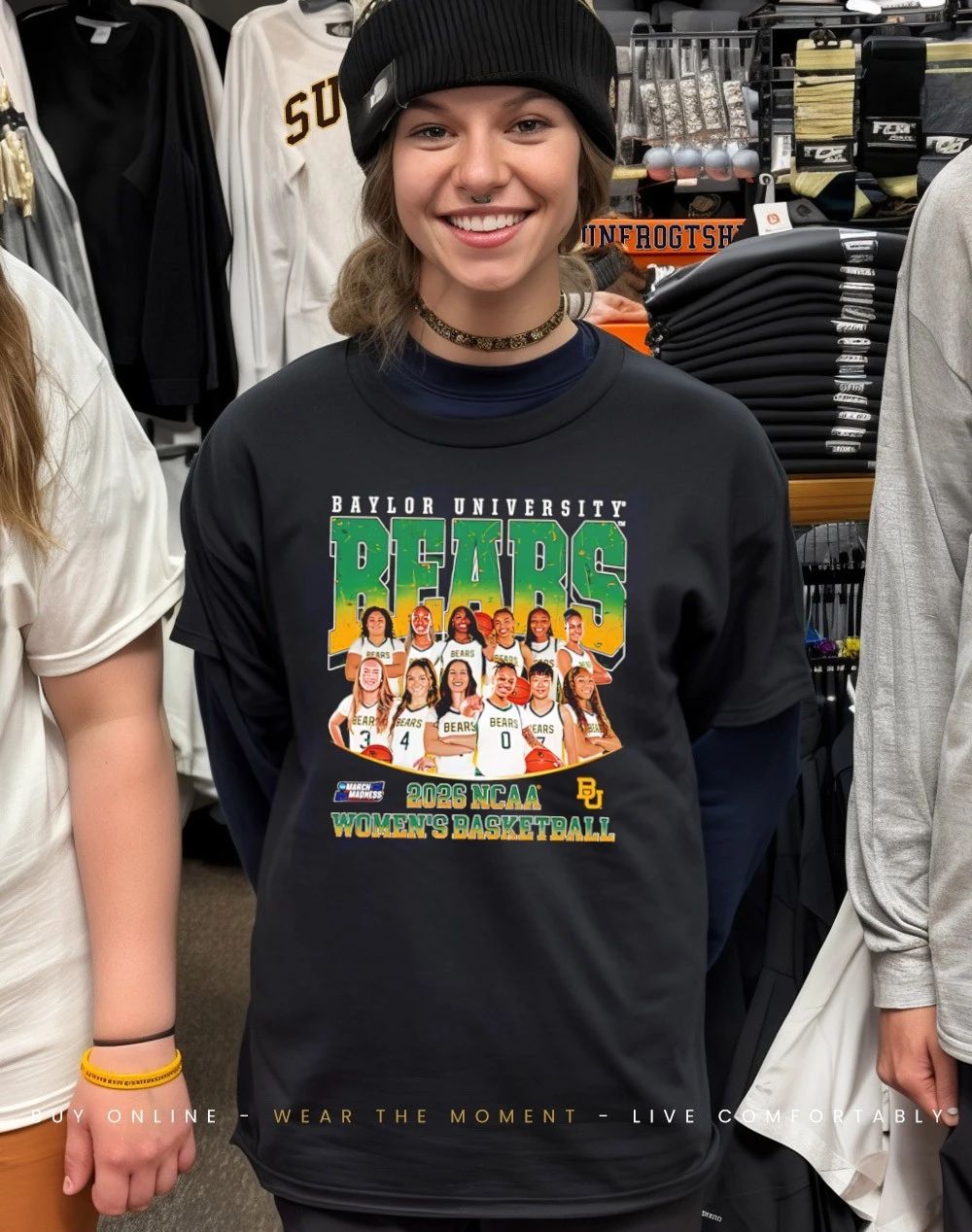 Baylor Women’s Basketball NCAA March Madness 2026 Team Collage shirt