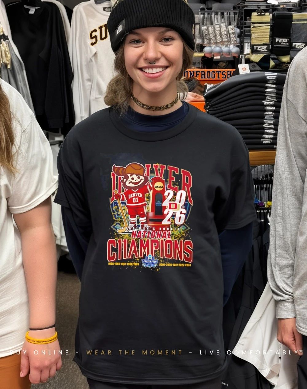 Denver Pioneers 2026 National Champions mascot shirt