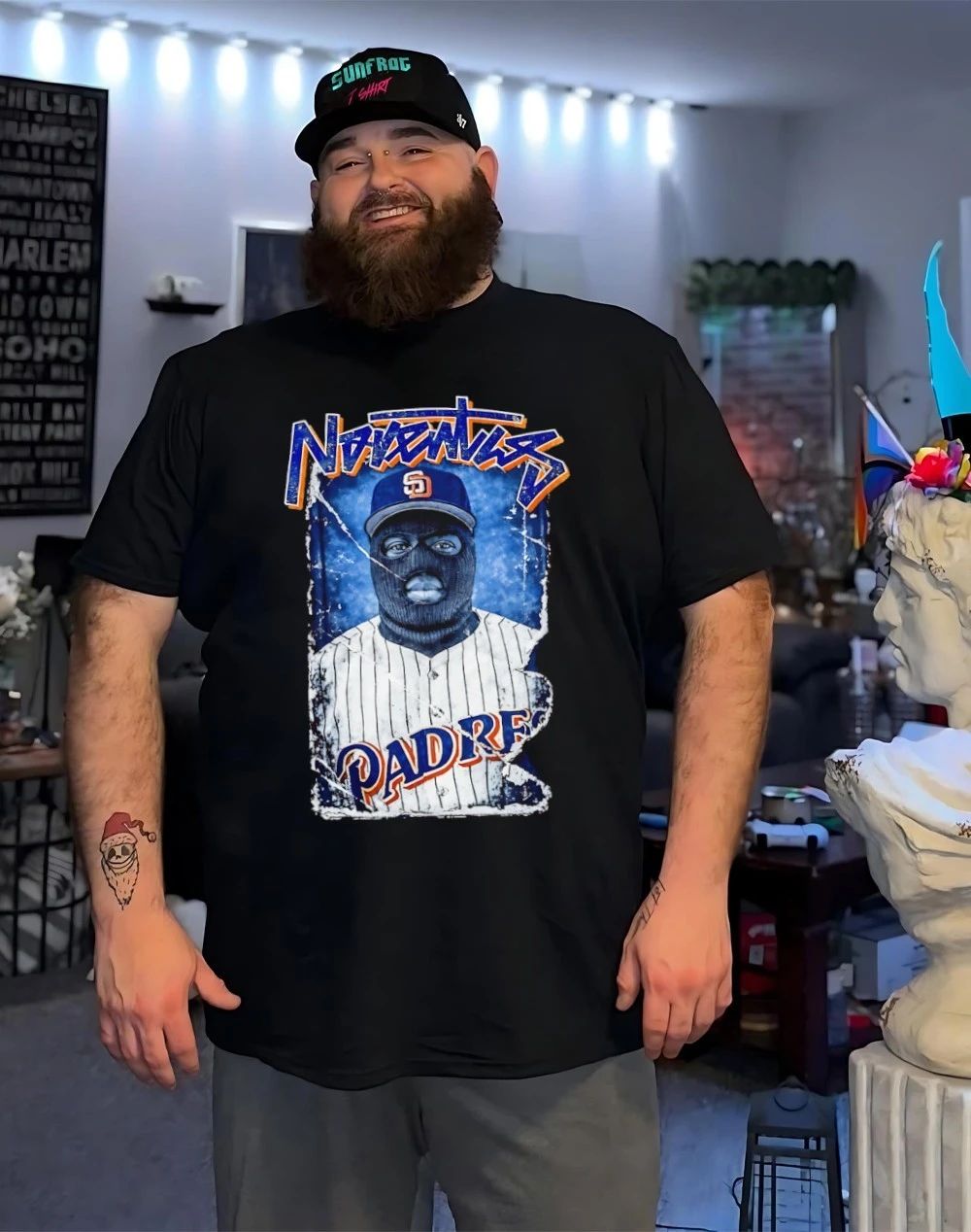 Tony Gwynn facemask San Diego Padres shirt