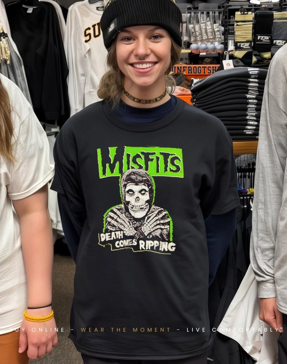 Misfits French Terry death comes ripping shirt