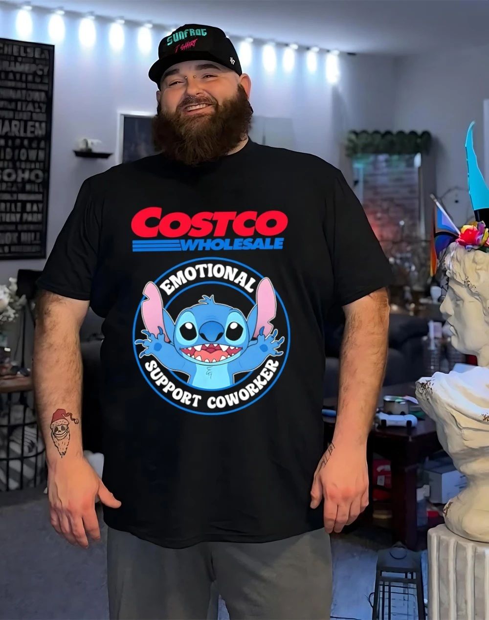 Costco emotional support coworker Bluey shirt