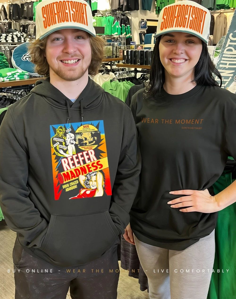 Reefer Madness drug crazed abandon see youthful marijuana victims shirt
