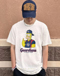 The Simpsons x Cleveland Guardians player rock hand shirt