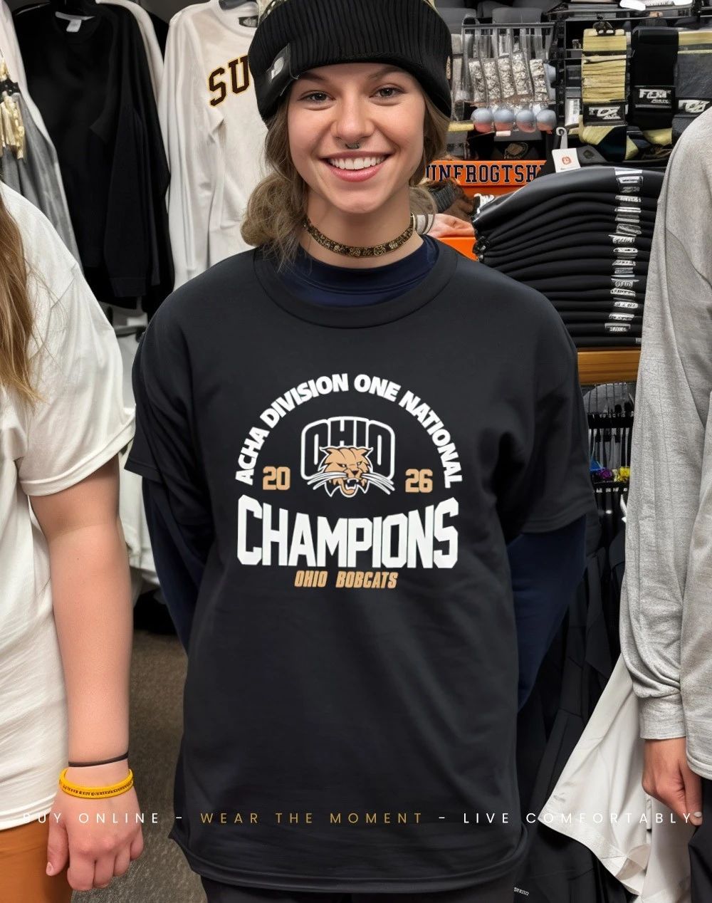 ACHA Division One National Champions 2026 Ohio Bobcats logo shirt