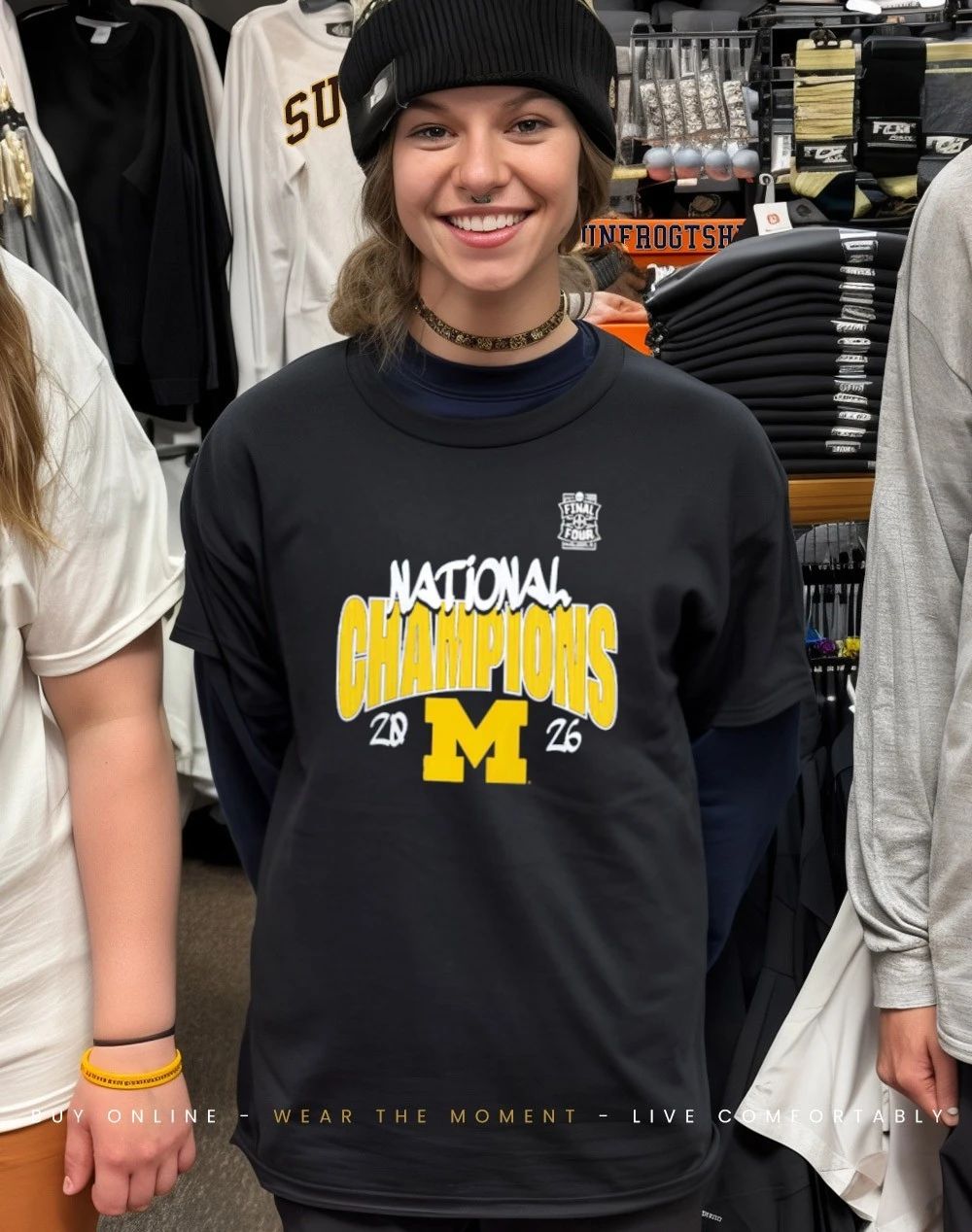Michigan Wolverines 2026 NCAA Men’s Basketball National Champions graphic shirt