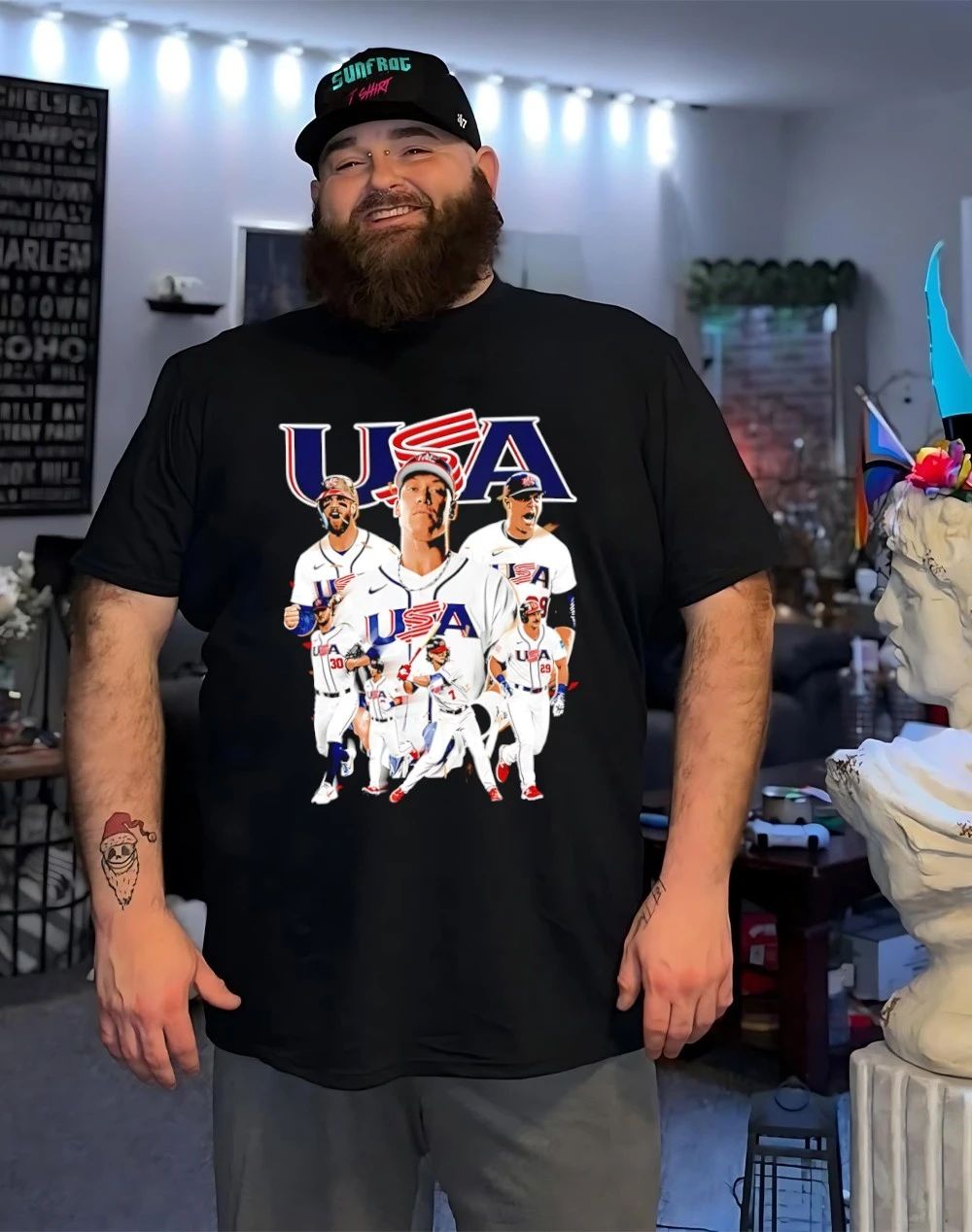 USA Baseball 2026 USA WBC team colage graphic shirt