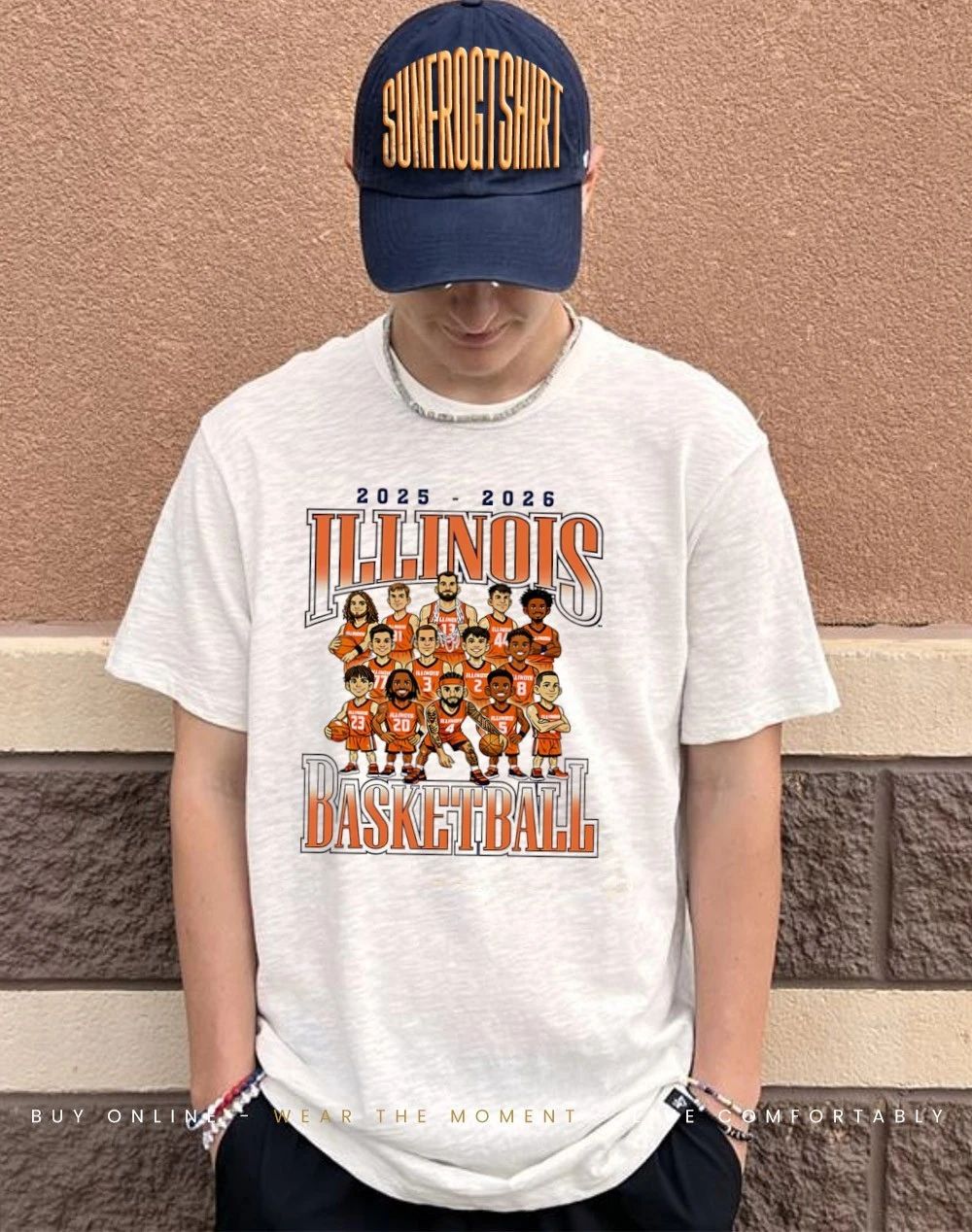 Illinois Men’s Basketball 2025 2026 team Caricature shirt